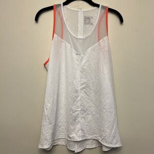 Lucky in love Womens Tank-top, XL, white/orange‎ NWT quick drying
